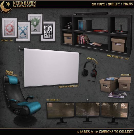.random.Matter. - Nerd Haven - Headset - Black