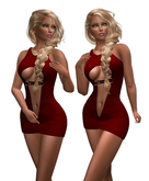Bordeaux Micro Dress Eva MAITREYA