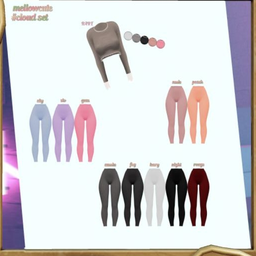 mellowcute-cloud leggins(maitreya)-ivory