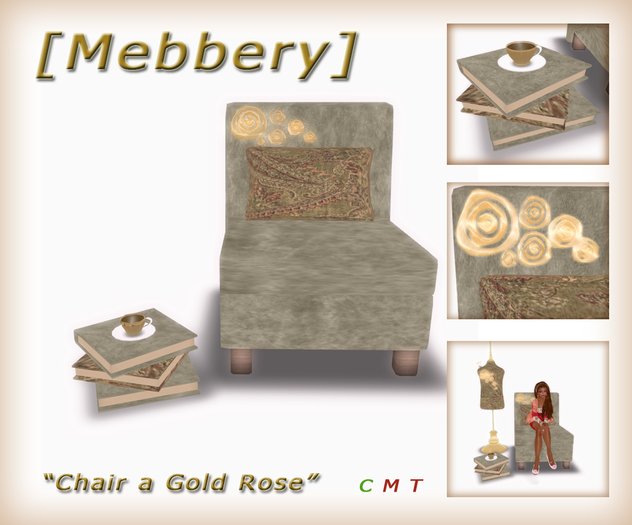 [meberry] Chair a Gold rose