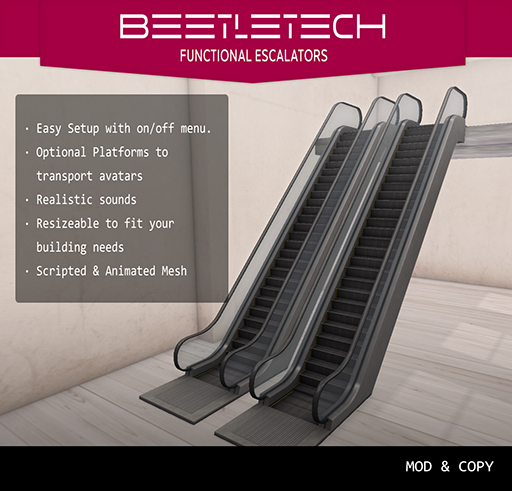 ::BeetleTech:: Escalators  (Dark Bronze)