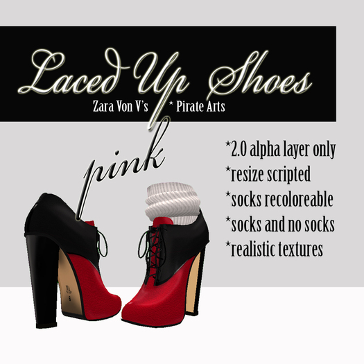 =PIA= Box laced shoes red