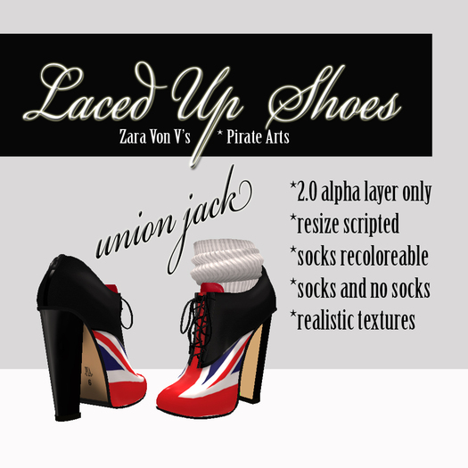 =PIA= Box laced shoes union jack