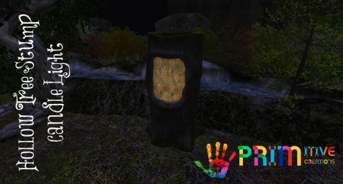 PRIMitive Decor - Hollow Stump Light
