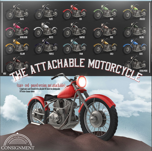 [Con.] Motorcycle attachable - posed version RARE 1
