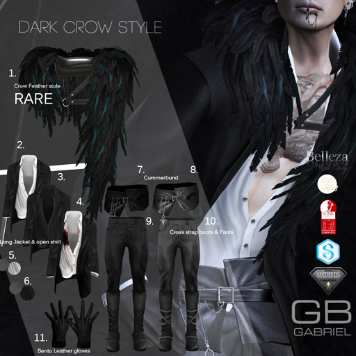 7::GB::Cummerbund / Black Slink