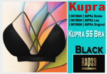 [R39] Kupra SS Bra BLACK