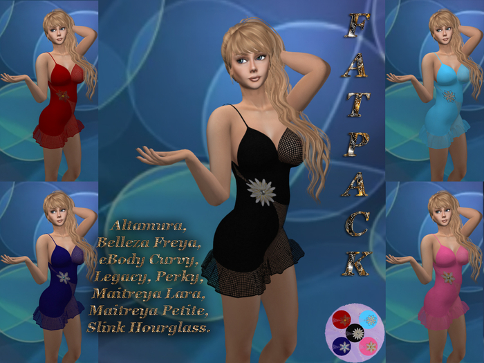 &ML& Fatpack Erotic dress "Summer sexy" with HUD (FP5) ALLBODIES