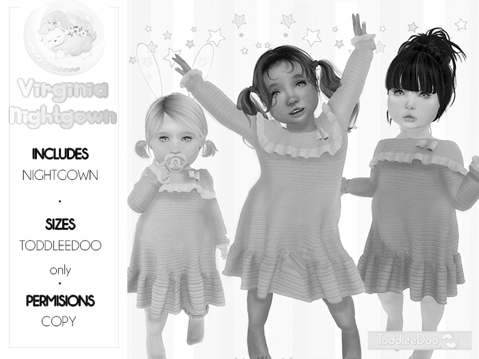 Sleepy Sheep. Virginia Nightgown DEMO 