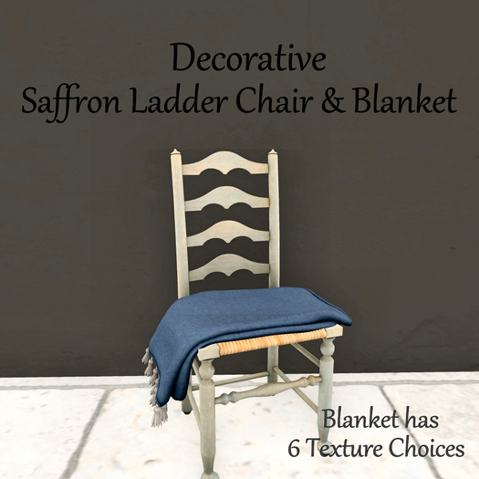 {CdB} Saffron Ladder Chair & Blanket Deco