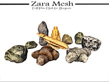 Zara Mesh - Beach - Rocks A - FULL PERM MESH