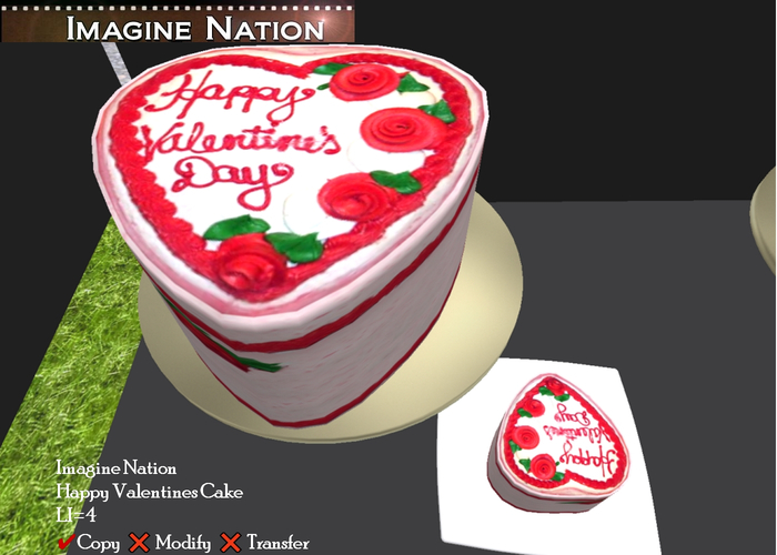 Happy Valentine Heart Cake