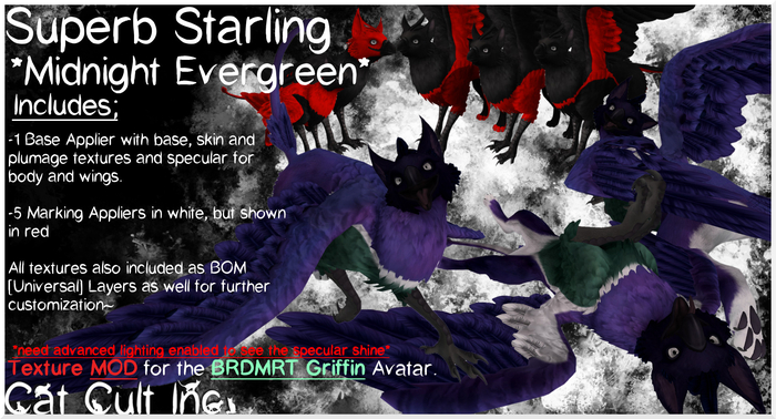 Superb Starling Midnight Evergreen MOD