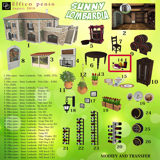 14. Elfico penso - Sunny Lombardia - Grape Plate BOX