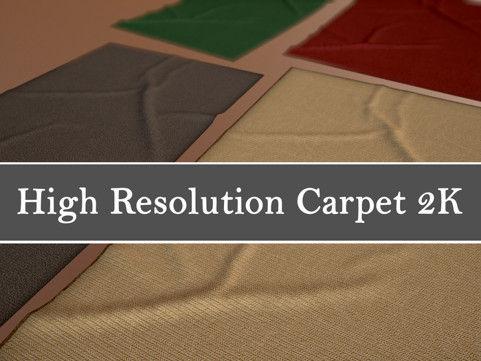 Carpet / Rug Fatpack 4 Color HighRes Textures