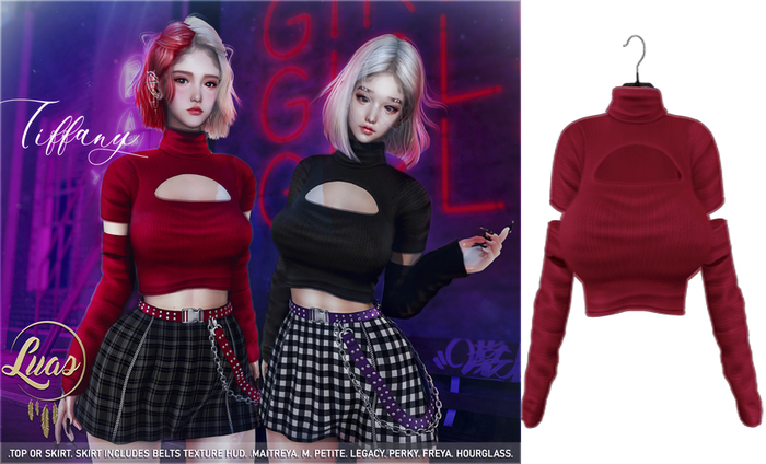 Luas Tiffany Top Red