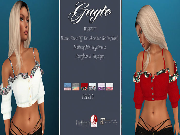 !CGF-*Gayle*  Off The Shoulder Top-W/HUD