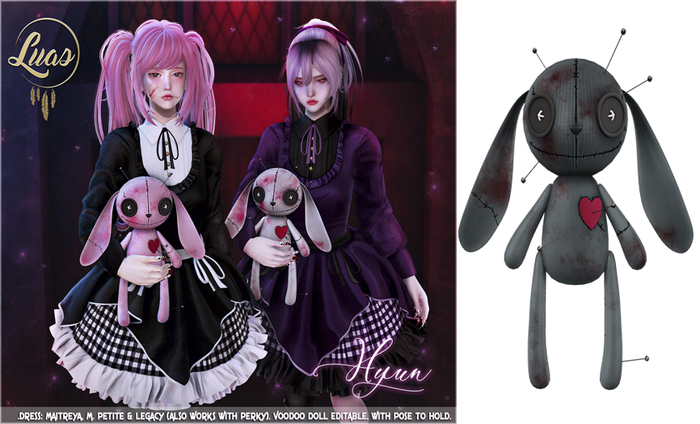 Luas Hyun Voodoo Doll Grey