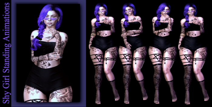 [Aelithe] Shy Girl Standing Animations