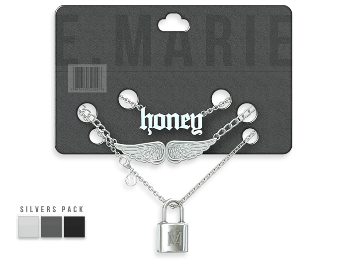 e.marie // Honey Necklace - Silvers