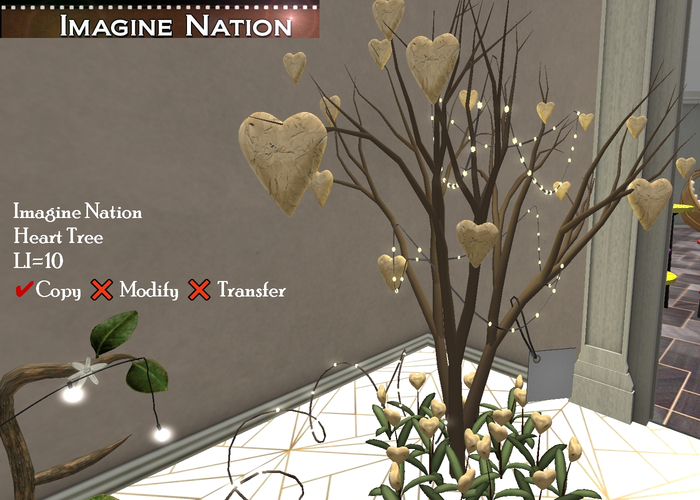 Heart Blossom Tree-Gold
