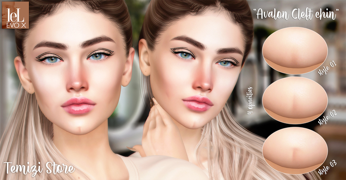 Temizi Store "Avalon Cleft Chin"