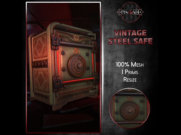   Steel Vintage Safe