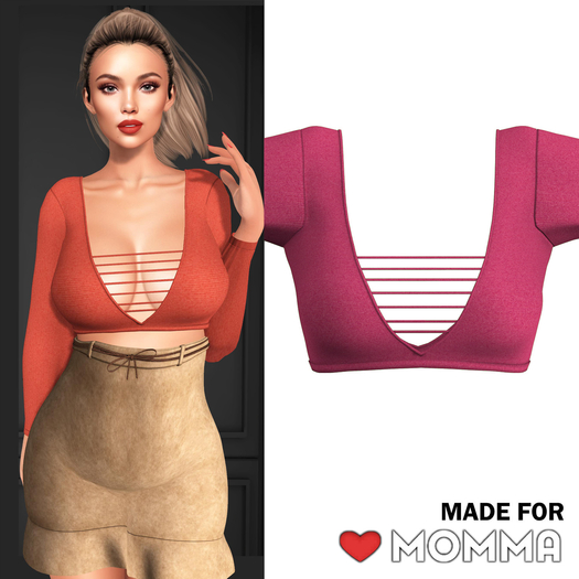 Mommalicious - Kate crop top for Love Momma - color02