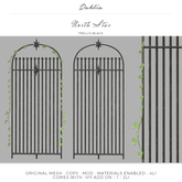 Dahlia - North Star - Trellis Fence - Black  