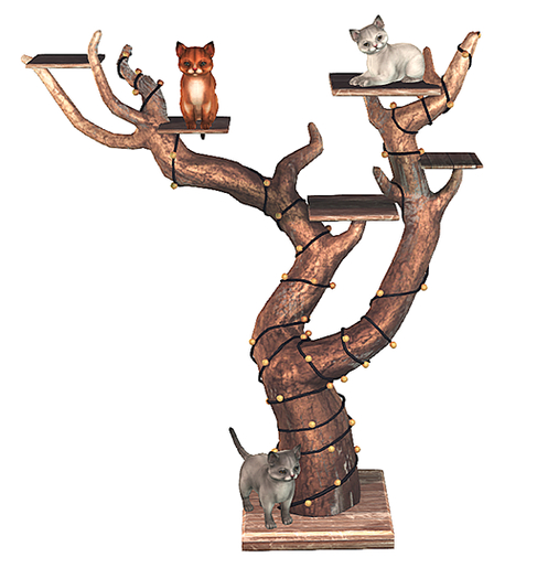 Birdy. Shabby Cats - Tree - Medium [box] RARE