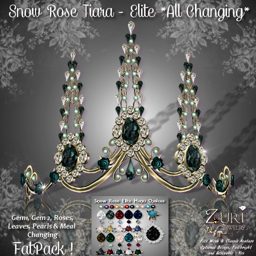 Copy Zuri's Snow Rose Tiara - Elite *FatPack*