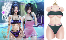 Luas Aurly Bikini Teal & Pink