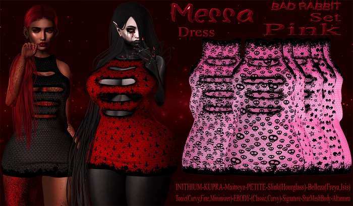 .:Bad Rabbit:. Messa Dress Pink Set