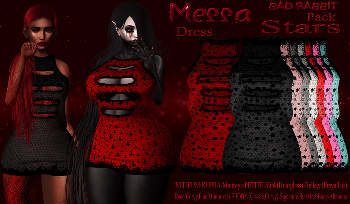 .:Bad Rabbit:. Messa Dress Stars Pack