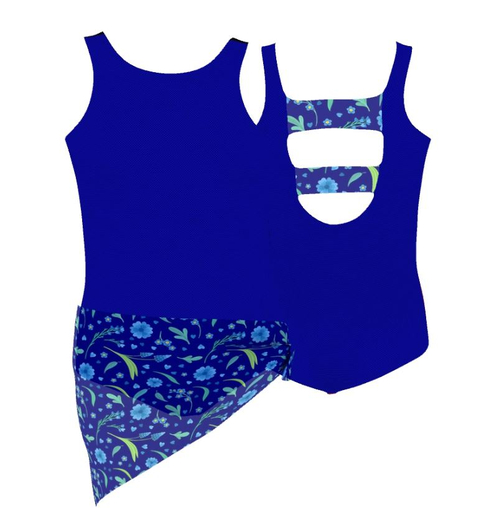@BB@ Spring Break Swimsuit & Sarong - Blue
