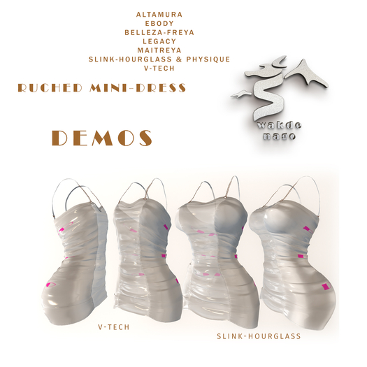 WN  Ruched Dress  -  DEMOS