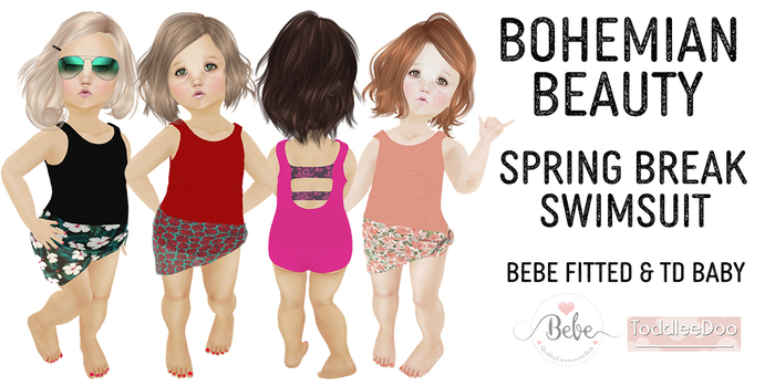 @BB@ Spring Break Swimsuit & Sarong - FATPACK!