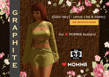 [Good Fairy] - Latoya {Top & Shorts} MOMMA *GRAPHITE*