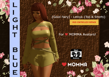 [Good Fairy] - Latoya {Top & Shorts} MOMMA *LIGHT BLUE*