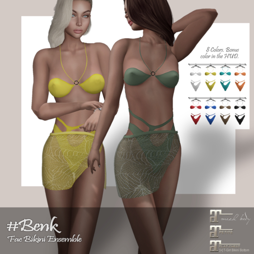 #Benk Fae Bikini Ensemble #All Solid Colors Package