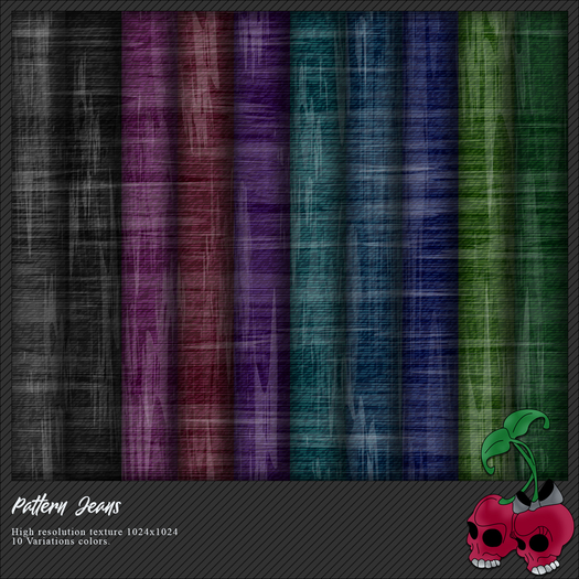 *Crazy Cherry* Pattern jeans - Unpack hud