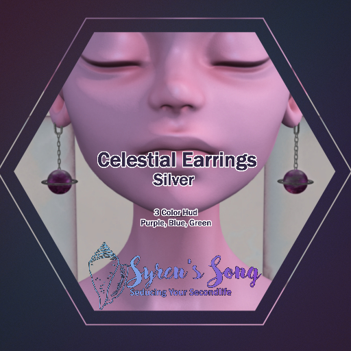 Syren's Song (Add Me!)- Celestial Earrings Silver