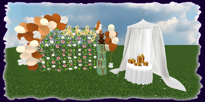 Oh Baby Teddy -Baby Shower Decorations