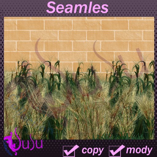 Su-brick wall beige with gras