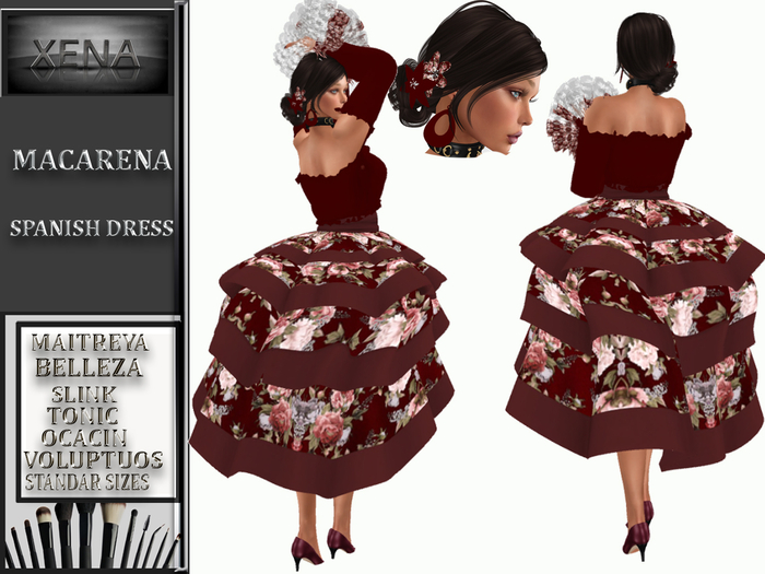 Macarena.  Spanish folklore dress
