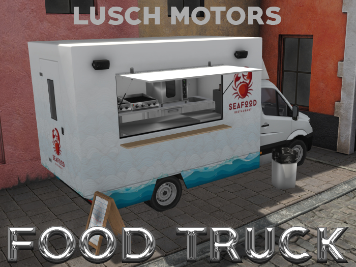 Second Life Marketplace Lusch Motors Food truck addon