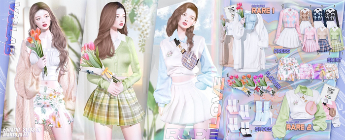 [V.C.LAB] Rude Love GACHA. common dress 03 (box)