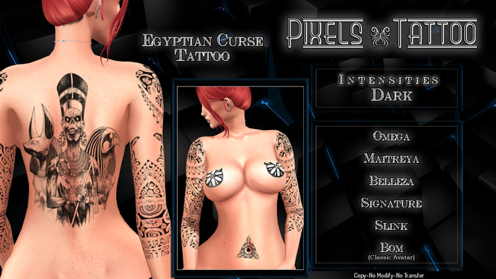 PIXELS CREATION - EGYPTIAN CURSE TATTOO