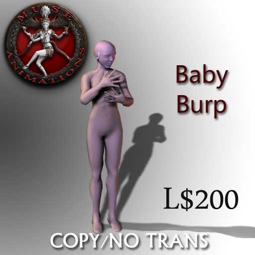 MUSE Animations Store- Baby Burp Boxed