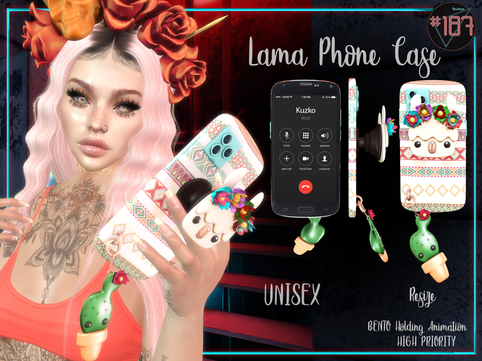 #187# Lama Phone Case *Holding*